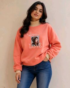 Coral Graphic Sweatshirt