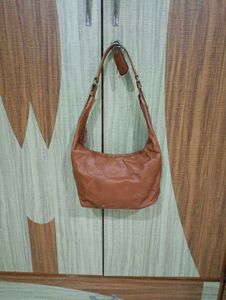 Brown Leather Hobo Bag