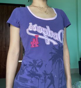 Purple LA Dodgers Baseball T-Shirt