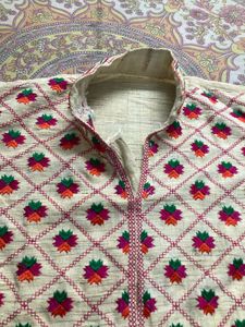TwoPure Cotton Khadi Degain Kurti