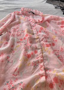 Floral Ruffle Blouse