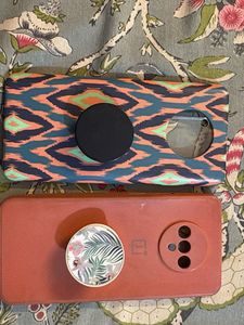 Set of 2-Silicon & hard back cover for One plus