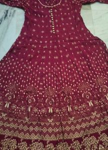 💜Dark Burgundy Anarkali Kurti