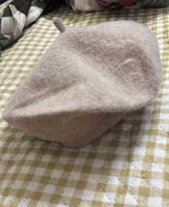 Soft Beige Beret Hat