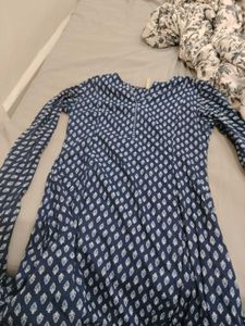 Stylish Blue Printed Kurta