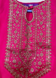 Libas hot pink kurti