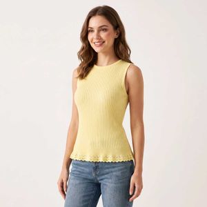 Sleeveless Linen top