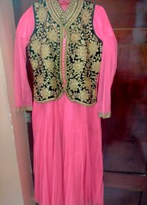Pink Chudidar Xl Size #gown #chudidar