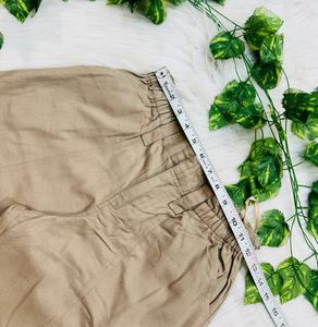 Trendy Beige Cargo Pants