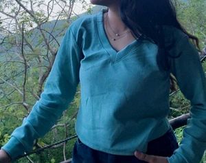 Cozy Teal Sweatshirt