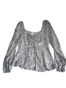 animal Print Twist Front Top
