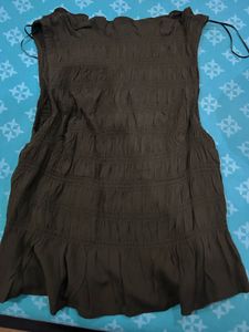 H&amp;M Smocked Viscose Top (XS)