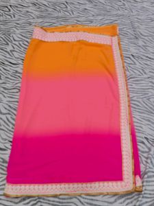 beautiful three colours saree