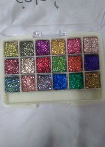 Glitter Eye Shadow Palette - 16 Colors
