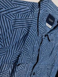 SCOTCH AND SODA Patterned Blue Long Sleeve Shirt