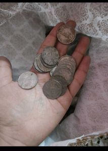Old Indian Coins 30 Mix 1 And 2rs
