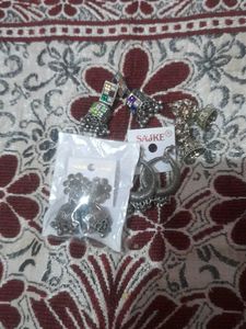 Elegant Oxidized Jhumka Earring Set combo