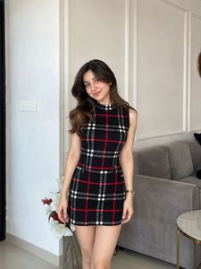 Chic Plaid Mini Dress