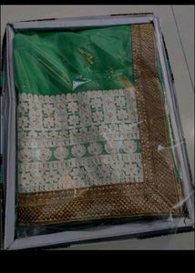 Party Wear Chicken Work Saree