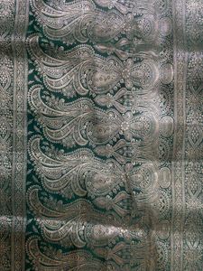 Elegant Emerald Green Embroidered Saree