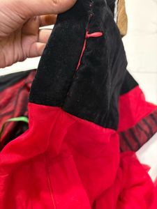 Stunning xxl  Red &amp; Black Embroidered Gown