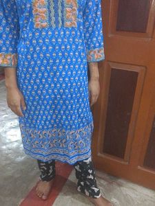 Embroidered Blue Tunic