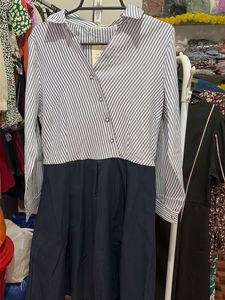 Striped Shirt Dress