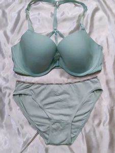 Comfortable Light Blue Push-Up Bra