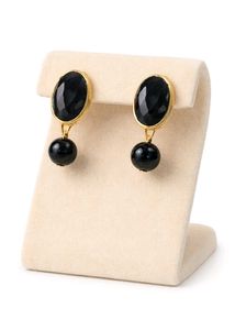 Elegant Black Stone Jewelry Set