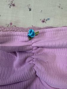 Lavender Ruched Tube Top