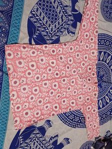 Pink Floral short kurti