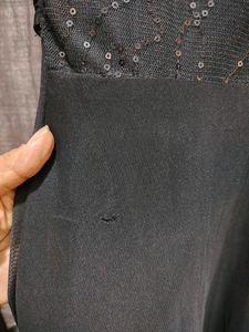 Little Black Dress With Sequin Detailing