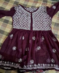 Embroidered Mirror Kurta Set with Dupatta Combo