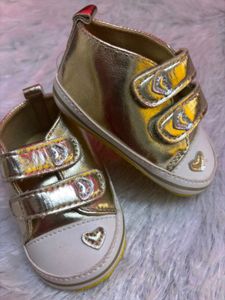 Sparkly Gold Baby Shoes