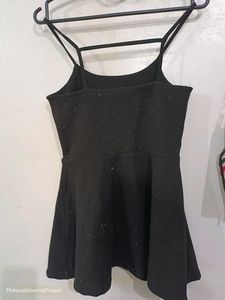 Black Shimmer Dress Party Wear