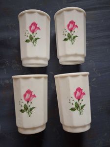 Vintage Rose Pitcher &amp; Glasses Set