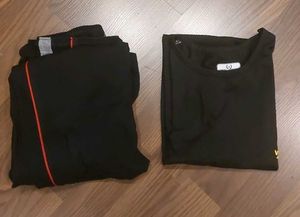 Women's Black T-Shirt and Pants Set