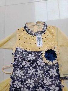 Beautiful Yellow Floral Kurta Set