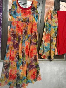 Floral Print Kurta Set