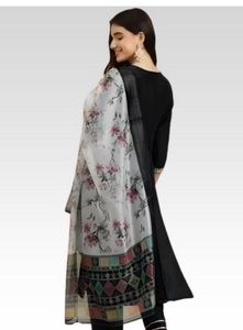 Elegant Black Kurta Set with Dupatta