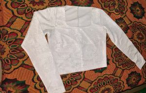 Sparkling Silver Long Sleeve Top