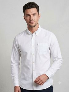 Classic White Button-Down Shirt