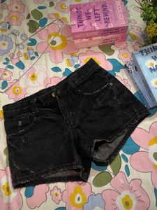 Stylish Black Denim Shorts