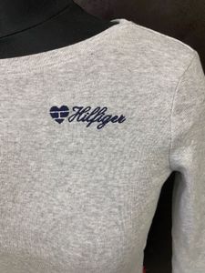 Tommy Hilfiger Ribbed Long Sleeve Crop Top