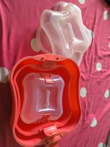 3 Stackable microwave Containers Set