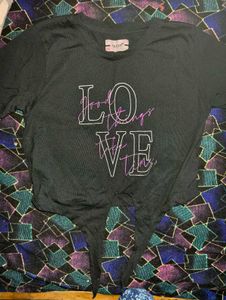 Black 'Love' Graphic Tee