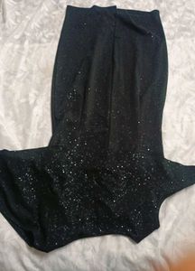 Sparkly Black One-Shoulder  Dress