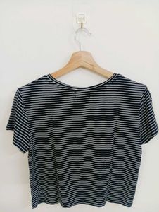 Striped Cropped T-Shirt