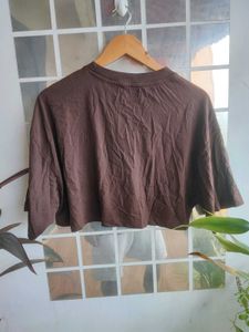 Brown Arizona USA Cropped T-Shirt