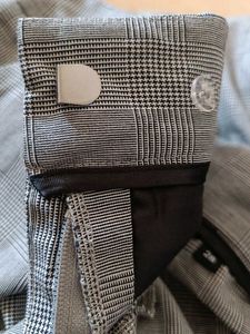 Chic Plaid Cropped Trousers